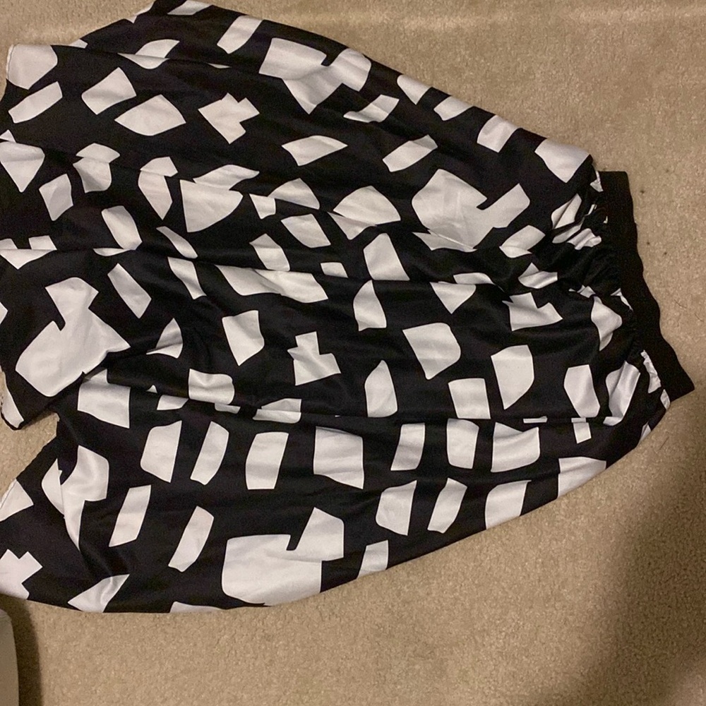 A white and black dress